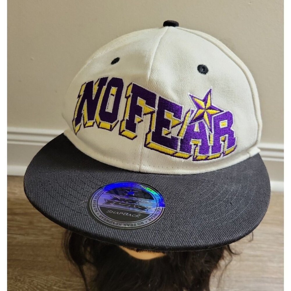 90's NO FEAR Vintage YOUTH Kids Teen JUNIOR Sized Baseball Hat Cap